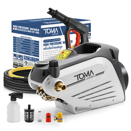 เครื่องฉีดน้ำแรงดันสูง TOMA JAPAN รุ่น KR-99U-PRO 400 บาร์ 3800 วัตต์_7